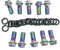 AQXYWQLL Boulon Banjo d'étrier de Frein de Moto Vis de vidange d'huile/vis Creuse M8 M10 x 1,25 mm M10 x 1 mm for Flexible de Frein étrier maître-Cylindre(Multicolor A)