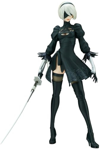 Gooyeh Anime Figuren 2B Figur 2Byorha Figur 2Bautomata Modell Anime Spiel Statue Desktop Dekoration Sammlerstück 28CM