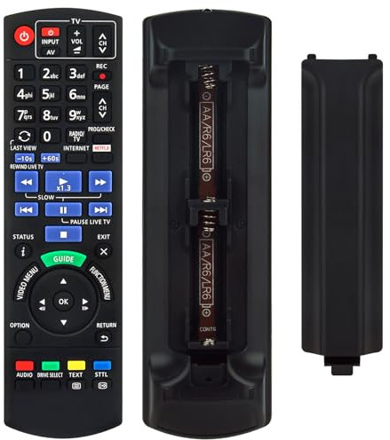 N2QAYB001114 Ersetzte Fernbedienung Passend für Panasonic UHD Blu-ray Recorder DMR-UBS90 DMR-UBC86 DMR-UBC70 DMR-UBS70 DMR-UBC70EGK DMR-UBC86EN-1TB DMR UBC80EGK DMR-UBC90EG-2TB DMR-UBC80
