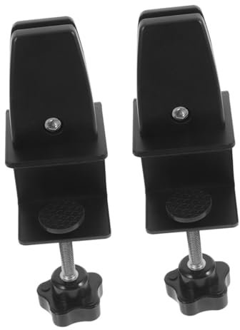 DIYEAH 2pcs Desk Partition Clamp Support Bracket Aluminum Alloy Privacy Screen Clip