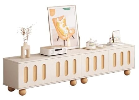 Banc TV Meuble TV Moderne et Minimaliste, Meuble TV sur Pied avec Rangement for Salon Meuble TV(180cm)