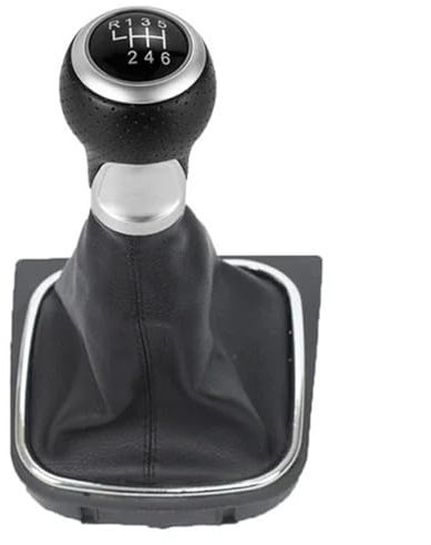 Schaltknauf Auto Schaltknauf Stick Knopf Handball Hebel Shifter 5 6 Geschwindigkeit Für VW Für Golf 5 6 Für MK5 6 Für R32 Für GTI 04-09 Für Scirocco(2009) Gang Auto Schaltknauf Abdeckung(Black Line 6