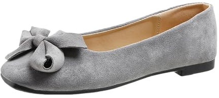 Donna Mocassini Scarpe Mary Jane Classiche Ballerine Basse Mocassini Donna Comode Con Punta Quadrata Semplici Scarpe Da Ballo Matrimoni Antiscivolo Scarpe Da Danza Balletto Morbida Yoga Scarpe Loafers