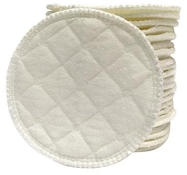 PEPLAYTAL 12pezzi Cuscinetti Per Allattamento Riutilizzabili e Lavabili Da Cotone Ultra Assorbente Per Mamme Design Ergonomico Per Prevenire Perdite e Comfort Ottimale