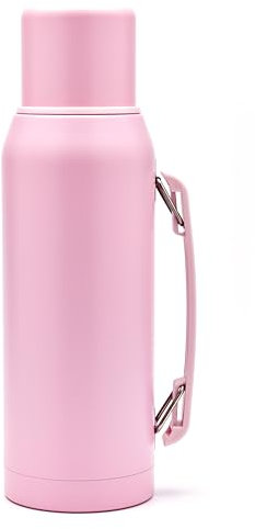 BALIBETOV Termo para Mate – 1 Litro – Aislado al Vacío con Doble Pared de Acero Inoxidable – Libre de BPA – Diseñado Especialmente para Cebar Mate (Pink)
