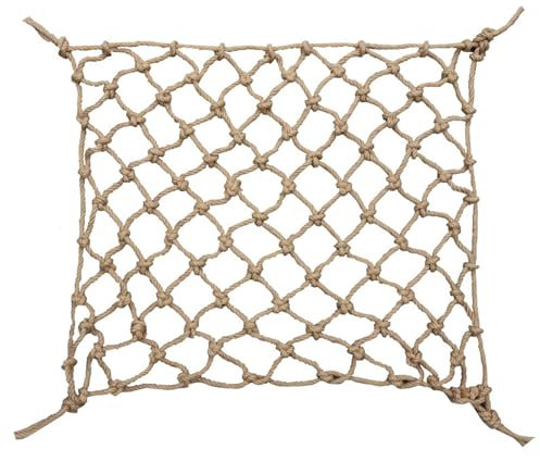 QTQHOME Kids Climbing Frame Net–Durable Rope Cargo Net for Outdoor Playgrounds,Tree Houses & Rock Walls–Includes Hammock & Ladder Attachments(1x2m (3.2x6.5ft), Diameter:1.6cm)