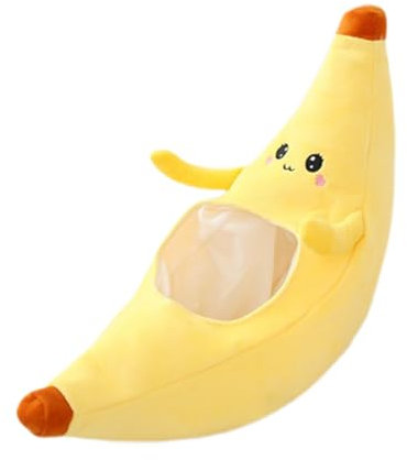 Fruit Banana Hat - Plush Fleece Basket, Novelty Yellow Hat | Halloween Costume Accessory Size with Comfortable Clothing, Funny Role Mushroom for Adults f