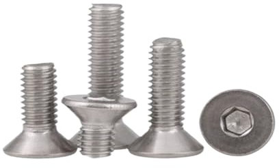 100-1000 pezzi all'ingrosso vite a testa svasata con chiave a brugola DIN7991 M2 M2.5 M3 M4 M5 in acciaio inossidabile 304(16mm,M2 1000PCS)