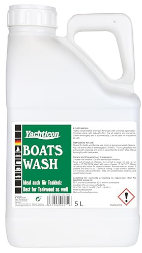YACHTICON Boat Wash Bootsreiniger – Konzentriertes Boot Shampoo für GFK, Gelcoat, Lack & Kunststoff, biologisch abbaubar, streifenfrei & salzwassertauglich