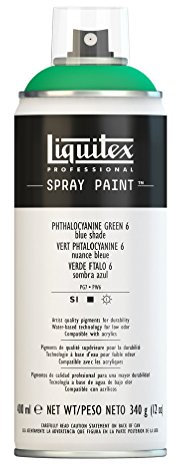 Liquitex Professional Peinture acrylique Aérosol 400 ml Vert phtalocyanine 6/Nuance bleu
