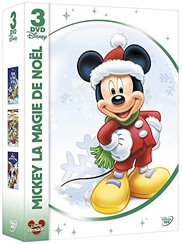 Coffret mickey la magie de noël : la magie de noël ; le calendrier de noël ; noël sous la neige [FR Import]