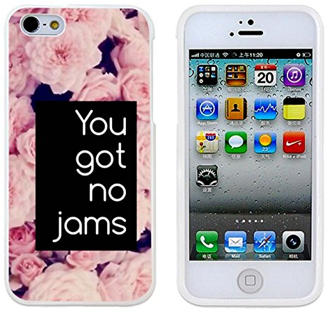 Bts You Got No Jams Flower Case Cover Your Iphone 5/5s Case And Iphone 5 Case ( White Hard Plastic )