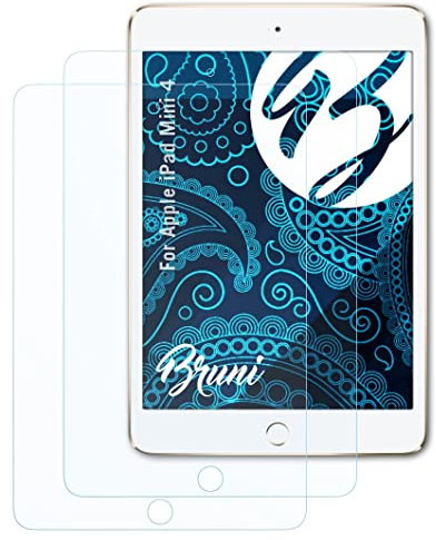Bruni Schutzfolie kompatibel mit Apple iPad Mini 4 Folie, glasklare Displayschutzfolie (2X)