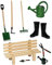 alles-meine.de GmbH Gartenbank aus Holz - Bank - Miniatur - Maßstab 1:12 - für Puppenstube/Gartenmöbel Deko Garten - Puppenhaus Puppenhausmöbel