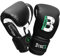 BOUT3® Kinder Boxhandschuhe | Kickboxen, Muay Thai Sparring, Training | Boxsack - Sandsack | Kampfsport, Punchinghandschuhe Coachinghandschuhe für Jungen, Mädchen - Schwarz, 8 Oz