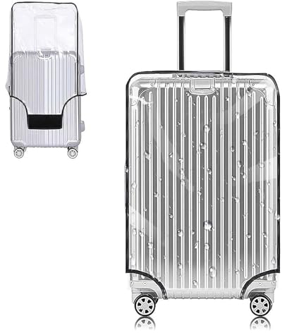 Yotako 20 Zoll Transparente PVC-Kofferabdeckung Schutz Gepäckabdeckung für Rollkoffer, Durchsichtig, Koffer-Abdeckungen Kofferhülle Reisekoffer Schutzhülle Wasserdicht Waschbar Kratzschutz