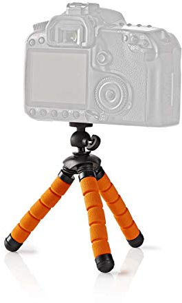 TronicXL 13cm Mini Tisch Kamera Stativ flexibel kompatibel für Canon Nikon Samsung Kodak Panasonic Sony Fuji Rollei Digitalkamera Kompaktkamera Camcorder Flexibles Kamerastativ Halterung Fotostativ