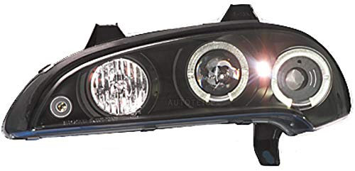 Scheinwerfer Set Tigra Bj. 94-00 klarglas/schwarz Angel Eyes H1+H1