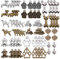 SUNNYCLUE 64 Stücke Hund Charme Tier Haustier Hund Pfotenabdrücke Knochen Charme Anhänger Mischfarbe DIY Schmuck Machen Armbänder Halskette Bleifrei & Nickel Frei