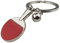 IKAAR Schlüsselanhänger Tischtennisschläger und Ball Schlüsselring Schlüsselbund Keyring Keychain Metall Dekoration Geschenk