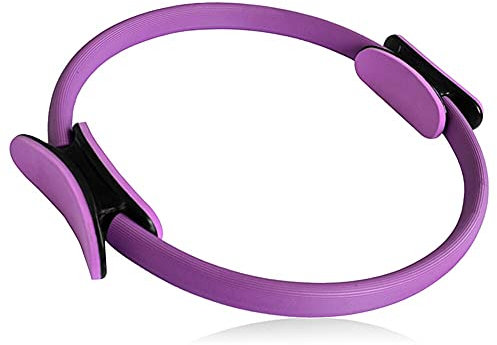 Mlosportlife Pilates-Ring, Yoga, Fitness, Kreis, magischer Ring, Training, Körperring, Bein-, Oberschenkel-, Arm-Workout (lila)