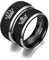 Ihanskio Passen Sie Mattierte Passende Paare Ringe Mit Gravierten Crown Mustern An Matter Versprechensring Personalisiert Seine Ringe Eheringe Paarschmuck (Schwarz-8mm)