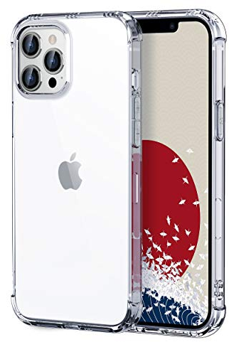 ONES Coque iPhone 13 Pro Transparente HD -MIL Protection 『 Airbags Antichoc 』『 Résonance Haut-Parleur 』〔 Garde Écran&Objectif 〕〔 Anti-Dérapant 〕〔 Trou Sangle〕-Cas Silicone Antijaune Solide Fine Légère
