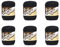 Lily Sugar'N Cream Black Yarn - 6 Pack of 71g/2.5oz - Cotton - 4 Medium (Worsted) - 120 Yards - Knitting/Crochet
