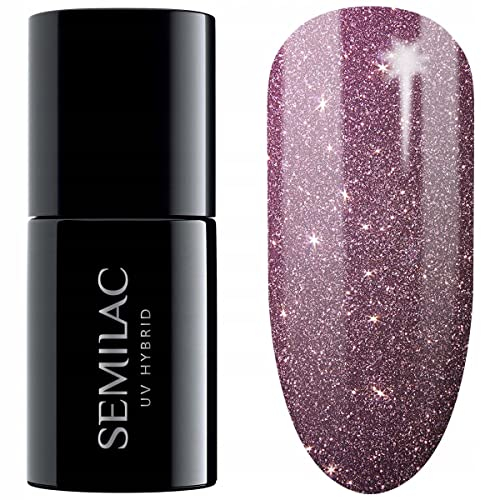 Semilac UV Nagellack Hybrid 331 Blink Pink 7ml Kollektion Cat Eye Effect