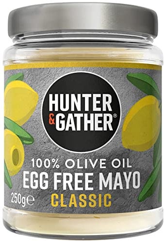 Product image Hunter & Gather 100% Olive Oil Egg Free Classic Mayo 250g - Seed Oil Free, Keto & Vegan Friendly - No Added Sugar, Gluten & Soy Free