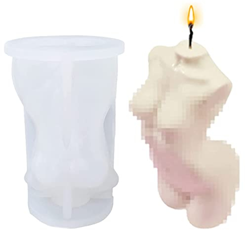 Kerze Frauenkörper, Körper Kerzen Silikonformen, 3D Körper Kerzenform, Kerzengießform Silikon, Weibliche 3D Silikonform, Kerzenform Silikonform für Handarbeit Ornamente Duftkerze Handgefertigte Seife