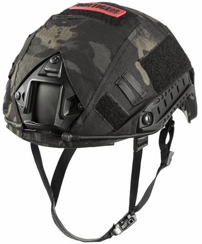 OneTigris Tactical Helmet, Airsoft Fast Helmet PJ Type Military Helmet with Helmet Cover & NVG Mount Goggles for CQB Shooting Paintball