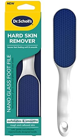 Dr. Scholl's Nano Glass Foot File - Hard Skin Remover, Durable Foot Scrubber, Soft Smooth Feet