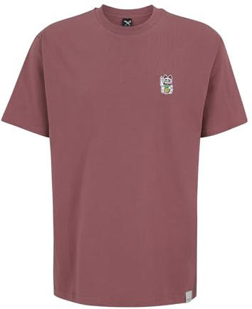 IRIEDAILY Herren T-Shirt Bye Bye Bio-Baumwolle Regular Fit XL Plum
