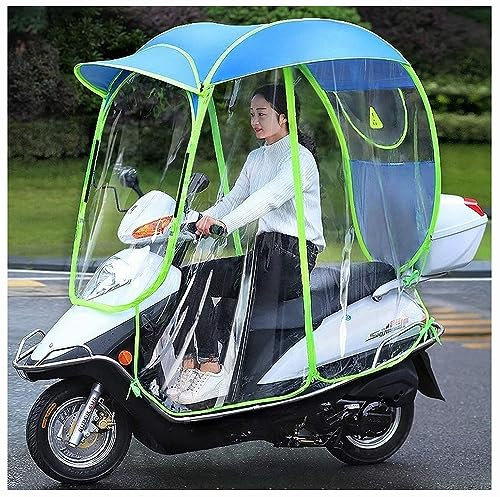 Tienda de Toldo para Motocicleta Eléctrica, Paraguas for Scooter de Motor Completamente Cerrado, Moto Scooter Parasol Protector De Lluvia A