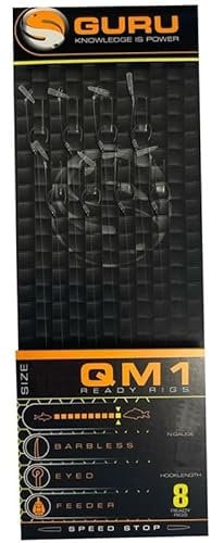 Guru QM1 4 Speed Stop Hair Rigs Barbless (Size 14 7lb)