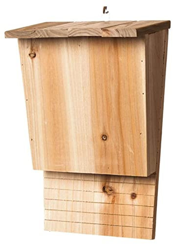 Kongou Casas De Murciélagos para Exterior, Caja De Madera para Murciélagos, Resistente A La Intemperie Atornillada Casa Refugio para Jardín Ventana Decoración del Hogar, Fácil De Instalar