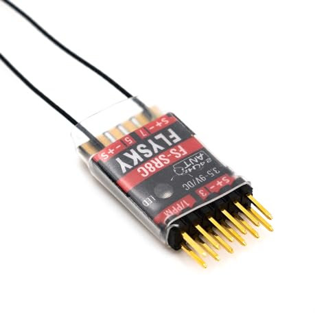 Lechnical FS-SR8C Ricevitore 8 canali Ricevitore 2.4G con Doppia Antenna per Telecomando Alianti ad Ala Fissa Modello di Robot Giocattolo Trasmettitore protocollo Ant FS-ST8