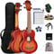 Winzz Ukulele Sopran 21 Zoll Set für Kinder Anfänger und Erwachsene Einsteiger, Mahagoni-Holz, Einzigartige Kaufen Geschenke (Carbon Saiten, Matte Sunburst)