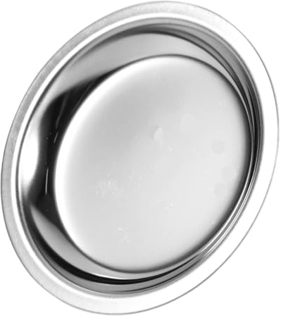 Mikinona Stainless Steel Tea Bag Dish Round Tea Bag Saucer Coaster for Cup Rest Cup Mat for Home Hotel Tearoom and Restaurant