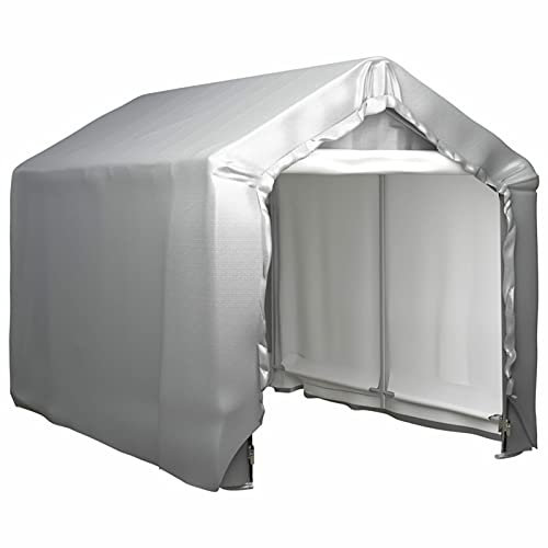 Bulliing Lagerzelt 180x300 cm Stahl Grau Carport Garden Shelter GeräTezelt Autozelt Dachzelt üBerdachungszelt Lagerzelt