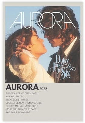 Daisy Jones & The Six 2023 American Musical Drama TV Miniseries Cover Wall Art Deco Poster Canvas Poster Wall Art Decor Print Picture Paintings for Living Room Bedroom Decoration 24x36inch(60x90cm)