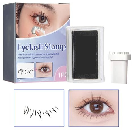 Eyeliner Stempel, Lower Lash Stamp, Black Lower Lash Stamp, Wimpern Stempel, Lower Lashes Stamp Mit Tinte, Wasserfester Wimpernstempel Für Make Up Anfänger