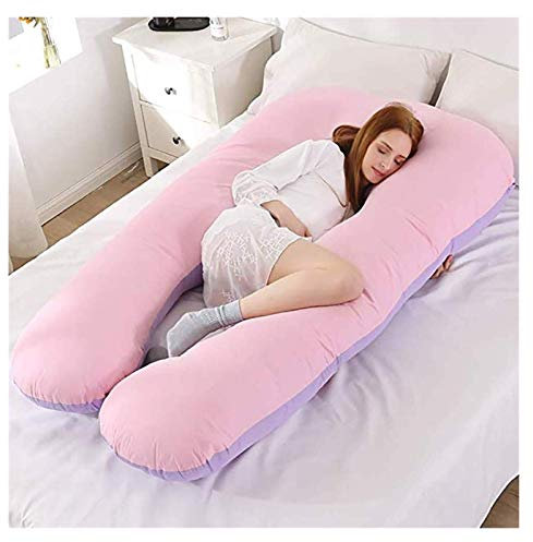 IUBGFTO Ultimativ Bequeme Schwangerschafts- und Körperkissen: Stillkissen für Zwillinge, Brust- und Babykörperstütze, Kissenbezug inklusive, Größe: 70 x 130 cm