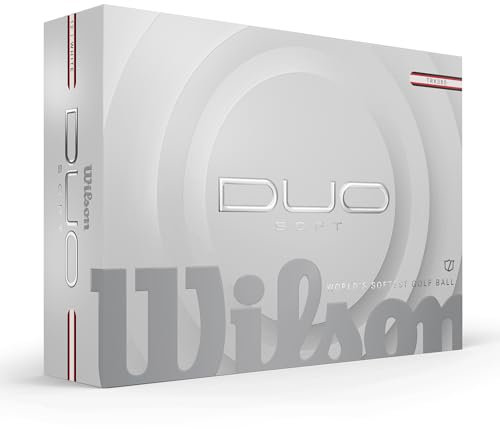 Wilson Duo Soft Golf Bälle, Weiß/Rot, Keine Größe