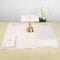 TALPGOD 4 Pcs Altar Supplies Linen Corporal for Churches Set(Pall,Corporal,Purificator,Towel),White Linen Altar Cloth Gold Cross Embroidery,Mass Kit Catholic for Priest