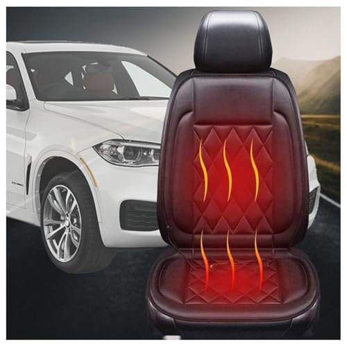 Wizvox Riscalda Sedili Auto, Due Livelli di Controllo Intelligente Scaldasedili Auto, Universale Antiscivolo Tappetino Termico Elettrico, Adatto per La Guida,B