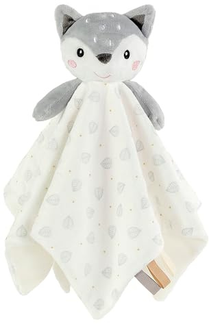 CREVENT Kuschelige Plüsch-Baby-Sicherheitsdecke, Baby-Bettdecke für Mädchen und Jungen Neugeborene, Geburtstagsgeschenk (Deer)