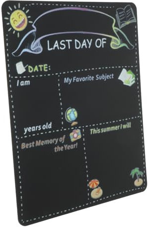 DIYEAH Kindergartendekorationen Tafelschild Tafel Für Die Wand Erster Schult Schild Erster Schultag Kindergarten-bulletin Willkommen 1. Tag Tafel Schulschild Oh Holz