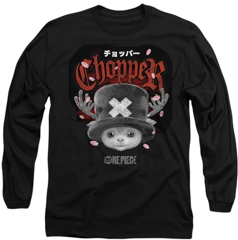 One Piece Season Two Chopper Heavy Metal Unisex Long Sleeve T Shirt, Black, X-Large